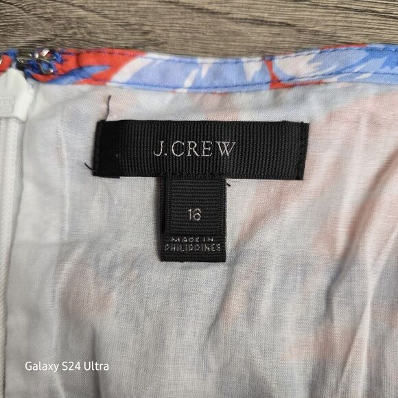 J.Crew Ratti Rio Tiered Mini Skirt Size 16 Floral Pattern New - Picture 8 of 10